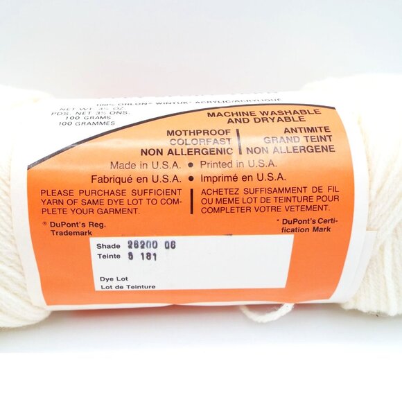 Vintage Mary Maxim Mellowspun 4 Sport Yarn 4-Ply Lot of 4 Made in USA - Picture 5 of 8